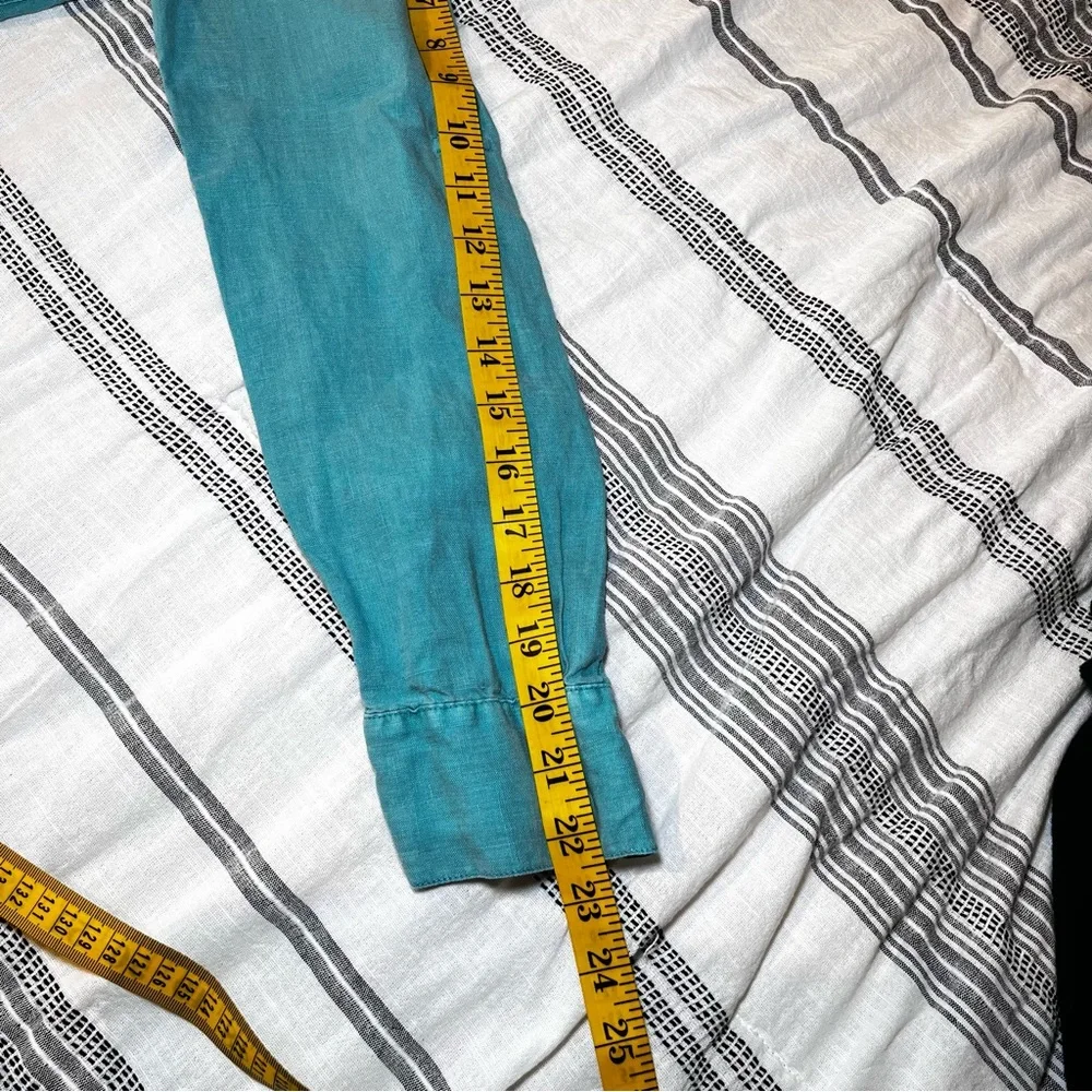 Tommy Bahama Teal and Denim Button Down Shirts - Picture 12 of 16